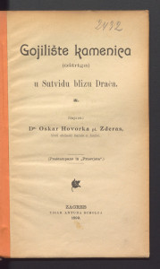 Gojilište kamenica (oštriga) u Sutvidu blizu Drača / napisao Oskar Hovorka Zderas.