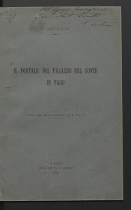 Il portale Palazzo del conte in Pago / G. Smirich