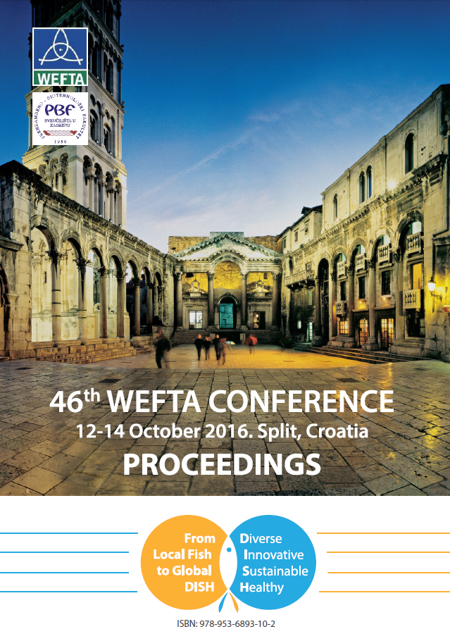 Proceedings : from local fish to global DISH / 46th WEFTA conference, 12-14 October 2016, Split, Croatia ; editor in chief Sanja Vidaček.