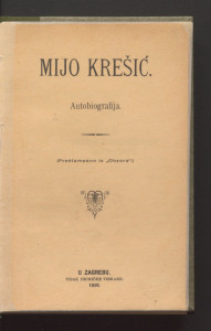 Autobiografija / Mijo Krešić.