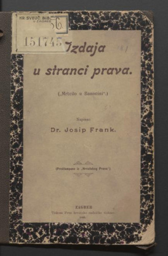 Izdaja u stranci prava : (