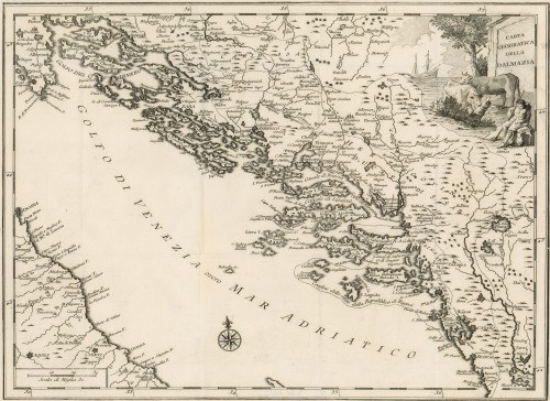Carta geografica della Dalmazia   / [Thomas Salmon].