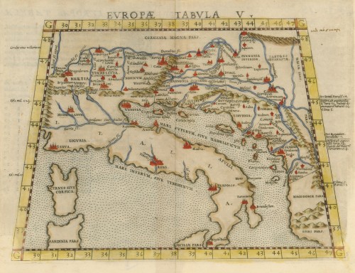 Europae tabula V   / Claudius Ptolemaei.