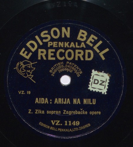 Un ballo in maschera : Molitva Amelije : III čin ; Aida : Arija na Nilu / [Giuseppe Verdi] ; [pjeva] Z. Zika, sopran Zagrebačke opere.