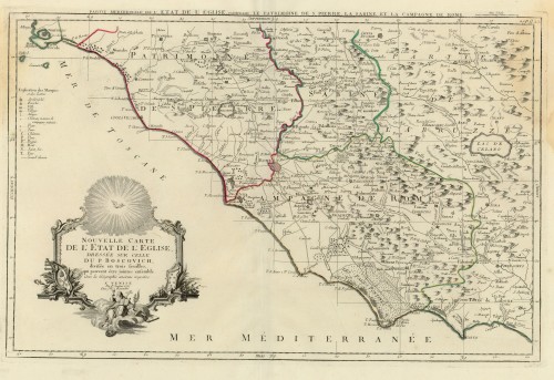 Partie meridionale de l'Etat de l'Eglise   : contenant le Patrimoine de S. Pierre la Sabine et la Campagne de Rome  / P. Boscovich.