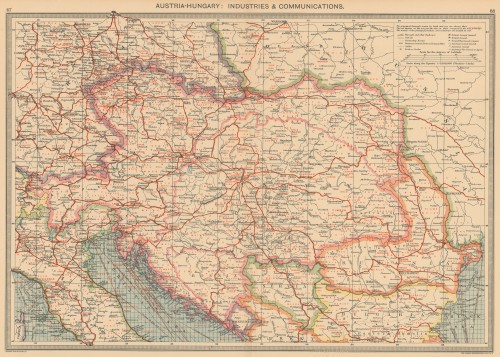Austria-Hungary   : industry & communications  / George Philip & Son Ltd. ; The London Geographical Institute.