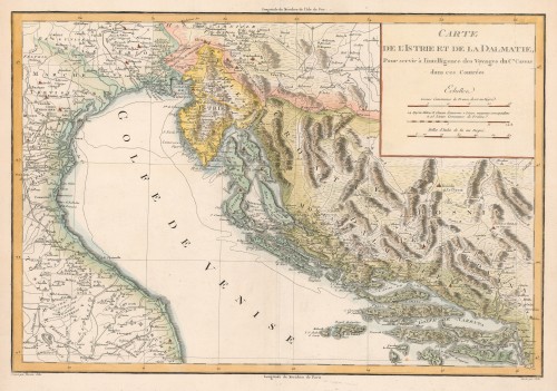 Carte de l'Istrie et de la Dalmatie   / pour servir a l'intelligence des voyages du C[itoy]en [Louis Francois] Cassas.