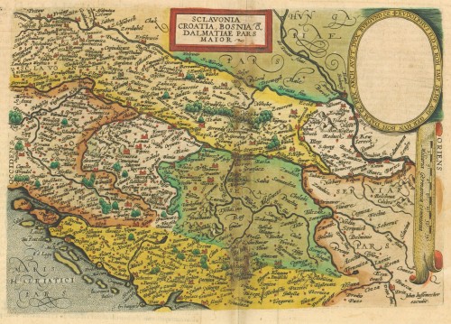 Sclavonia Croatia, Bosnia & Dalmatiae pars maior   / [Matthias Quad].