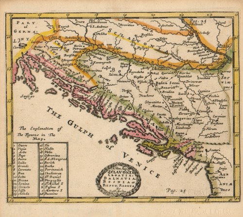 A new map of Sclavonia Croatia Dalmatia Bosnia et Repub. Ragusa   / by Robert Morden.
