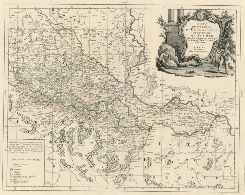 Carte du royaume d'Esclavonie et du duche de Syrmie   / par [Paolo] Santini.