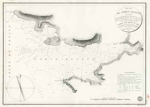 Plan du Porto-Quieto   : levé en 1806  / par [Charles François] Beautemps-Beaupré ; assisté [Pierre] Daussy ; gravé par E. [Etienne] Collin.