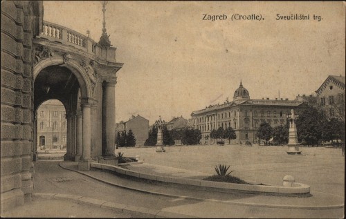 Zagreb (Croatie) : Sveučilišni trg.