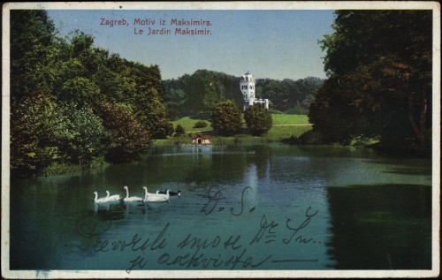 Zagreb   : Motiv iz Maksimira = Le Jardin Maksimir.