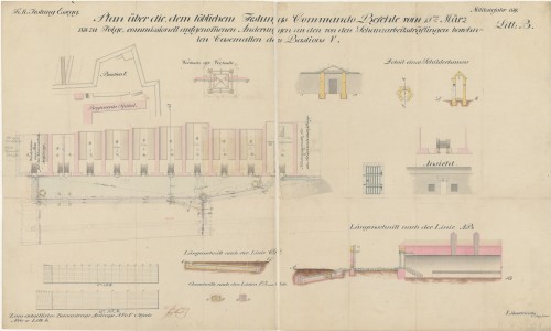 K. K. Festung Essegg. Plan über dem löblichen Festungs Commando Befehle von 18-ten März 1838... /