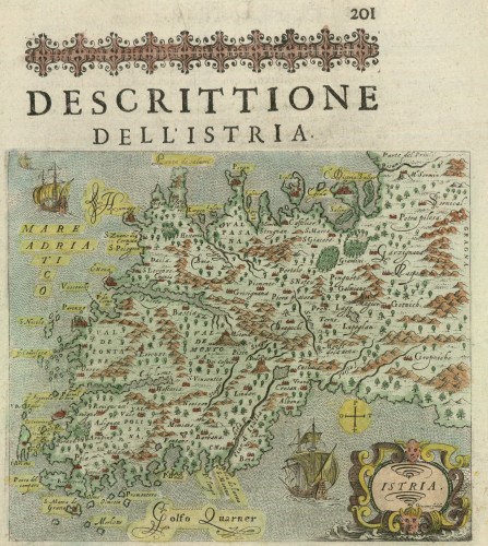 Descrittione dell' Istria   / Tomaso Porcacchi da Castiglione Aretino ; Girolamo Porro.