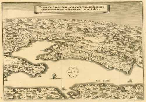 Delineato situsve provinciae circa Clissam et Spalatum   / [Matthaeus Merian].
