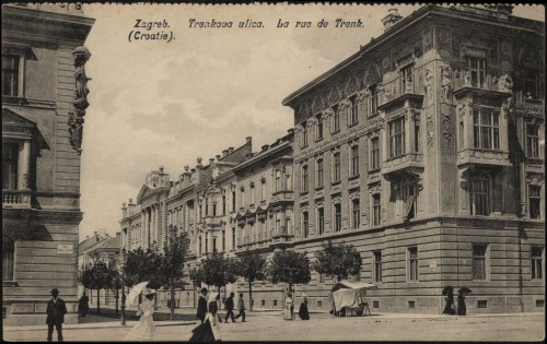Zagreb (Croatie) : Trenkova ulica = La rue de Trenk.