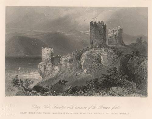 Drey Kule, Swinitza with remains of the Roman Fort   / E. Brandard ; W. H. Bartlett.