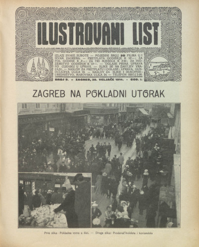 Ilustrovani list : 1,9(1914) / odgovorni urednik Dragutin Balog.