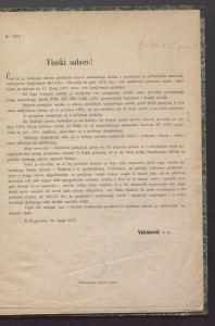 [Dopis Zemaljske vlade o proračunu za potrebu unutarnje samouprave kraljevina Hrvatske i Slavonije za god. 1872]. 