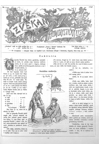 Zvekan : humoristički list : 9,3(1898) / odgovorni urednik Vojko Vezmar.