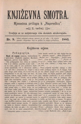 Književna smotra : mjesečna priloga k 