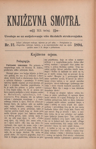 Književna smotra : mjesečna priloga k 