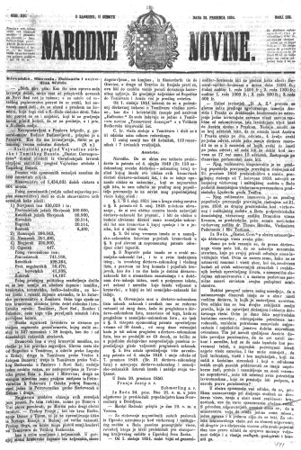 Narodne novine : 16,298(1850) / učrednik Ljudevit Gaj.