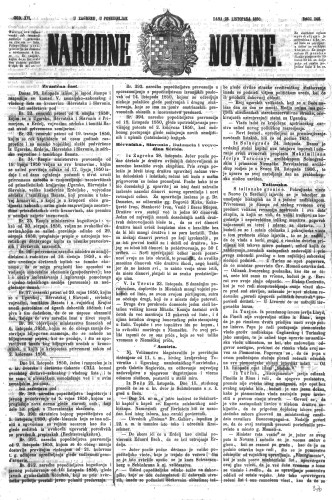 Narodne novine : 16,248(1850) / učrednik Ljudevit Gaj.