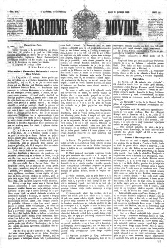 Narodne novine : 16,112(1850) / učrednik Ljudevit Gaj.
