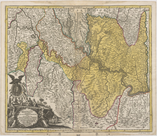 Iustissimae causae heroica virtute propugnatae gloriosiss. Triumphi praemium sive accurata delineatio provinciarum et urbium quae duabus celeberrimis expeditionibus iusto domino ac victori restitutae et pace Passarowiziensi a.o 1718. d. 21. Iulii à debellatis Turc. concessae et assignatae sunt / M. Seütteri chalcogr