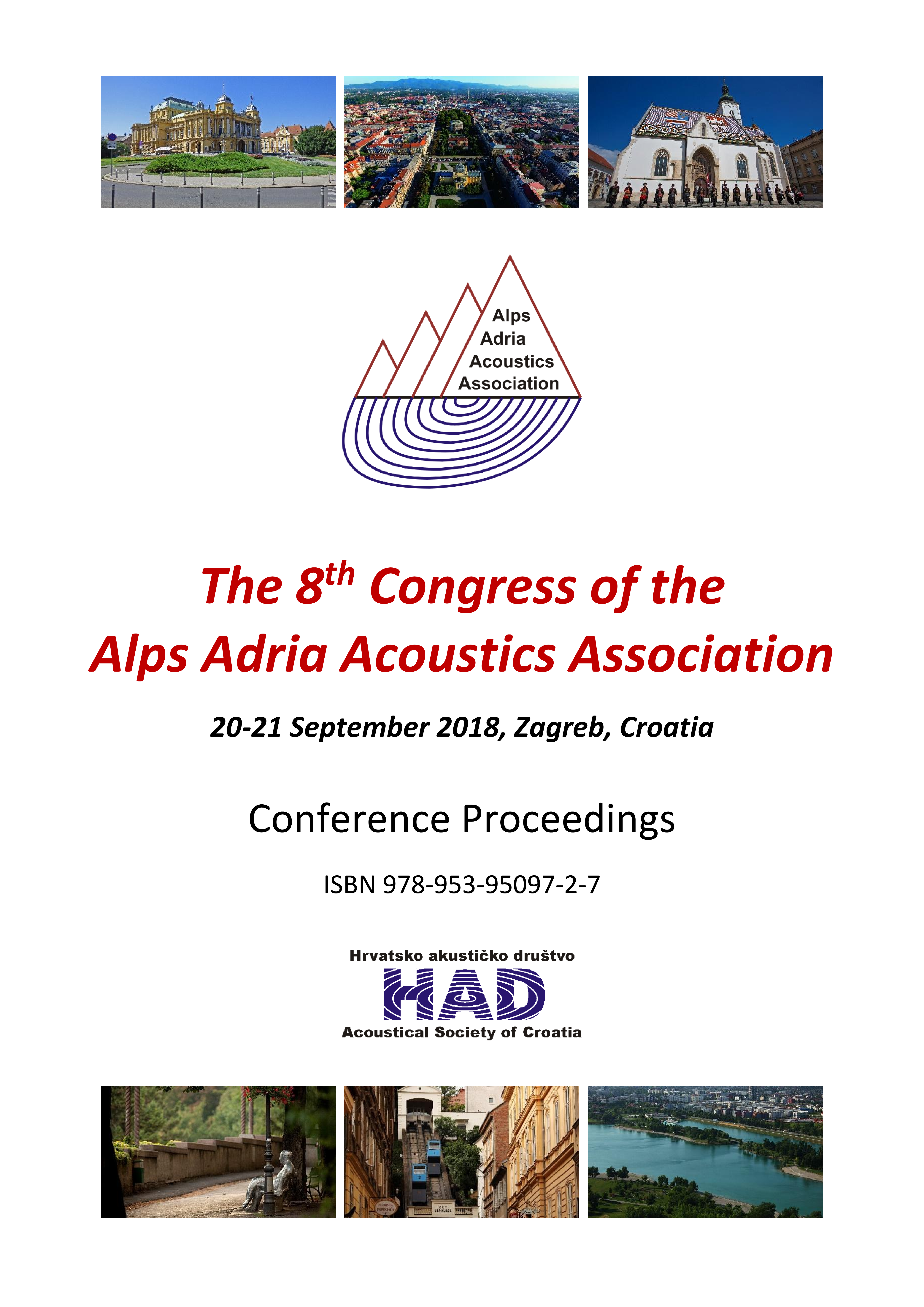  Conference Proceedings / The 8th Congress of the Alps Adria Acoustics Association, 20-21 September 2018, Zagreb, Croatia ; editors Marko Horvat, Miljenko Krhen