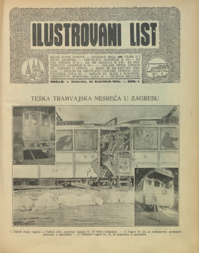 Ilustrovani list : 1,5(1914) / odgovorni urednik Dragutin Balog.