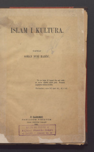 Islam i kultura / napisao Osman Nuri Hadžić.