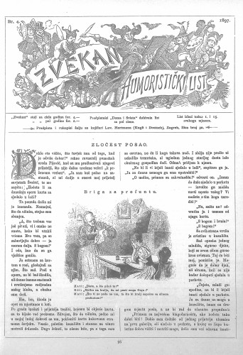 Zvekan : humoristički list : 8,4(1897) / odgovorni urednik August Šek.