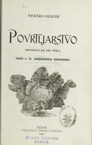 Povrtljarstvo : ukrašeno sa 213 sl. / Stanko Ožanić.