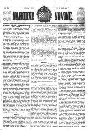 Narodne novine : 16,38(1850) / učrednik Ljudevit Gaj.