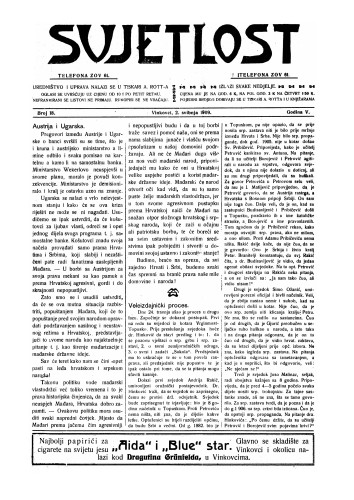 Svjetlost : 5,18(1909) / odgovorni urednik Antun Rott.