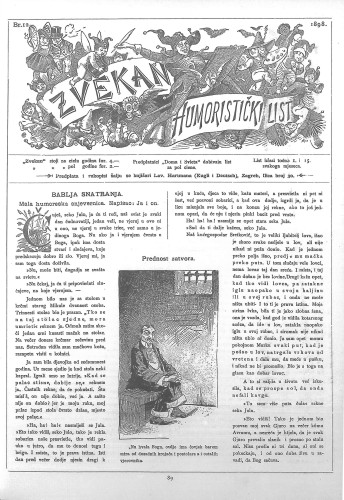 Zvekan : humoristički list : 9,12(1898) / odgovorni urednik Vojko Vezmar.