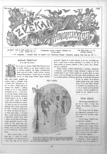 Zvekan : humoristički list : 9,22(1898) / odgovorni urednik Vojko Vezmar.