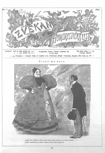 Zvekan : humoristički list : 8,11(1897) / odgovorni urednik August Šek.