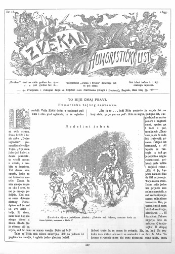 Zvekan : humoristički list : 6,18(1895) / odgovorni urednik August Šek.