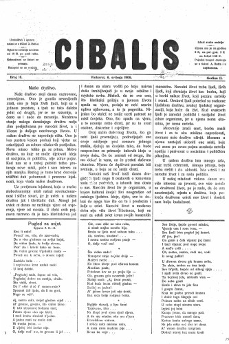 Cibalis : 2,18(1906) / odgovorni urednik Anton Rott.