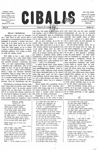 Cibalis : 2,21(1906) / odgovorni urednik Anton Rott.