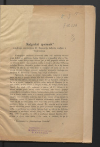 Nadgrobni spomenik rimskoga centurijona M. Herennija Valenta nadjen u Vinkovcima / [Josip Brunšmid].