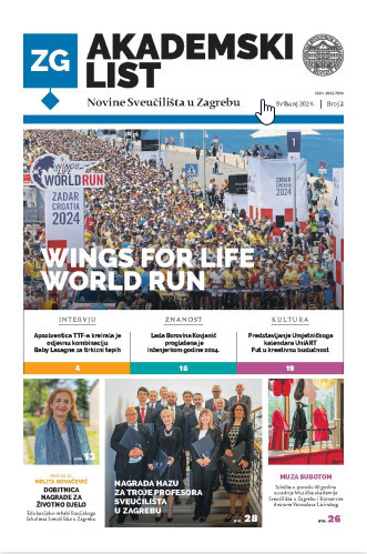 Akademski list : novine Sveučilišta u Zagrebu :  2(2024) / glavni urednik Petar Bilobrk