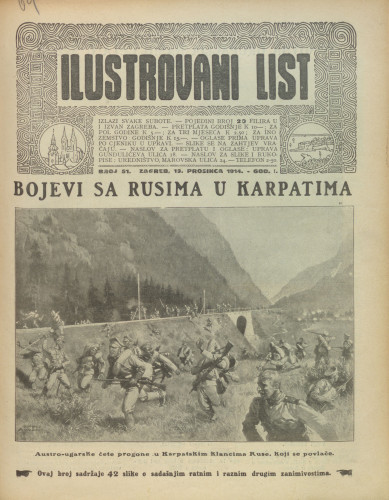 Ilustrovani list : 1,51(1914) / odgovorni urednik Dragutin Balog.