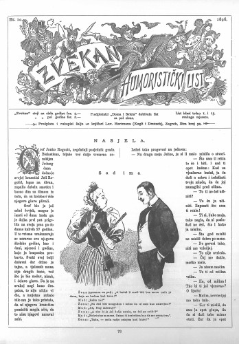Zvekan : humoristički list : 7,10(1896) / odgovorni urednik August Šek.