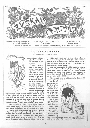 Zvekan : humoristički list : 7,8(1896) / odgovorni urednik August Šek.
