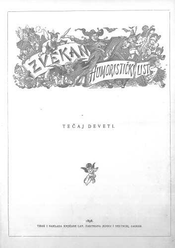 Zvekan : humoristički list : 9,1(1898) / odgovorni urednik Vojko Vezmar.